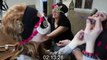 BLINDFOLDED MAKEUP CHALLENGE! FUNnel Vision Ladies Get Messy w/ Cosmetics! Here is our fir