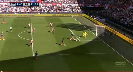 Jorgensen N. Goal HD - Feyenoord 1-0 AZ Alkmaar 12.03.2017