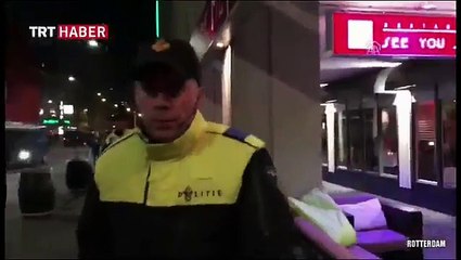 Hollanda polisinden Türk vatandaşlarına sert müdahale
