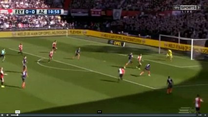 Jorgensen Goal - Feyenoord vs AZ Alkmaar 1-0  12.03.2017 (HD)