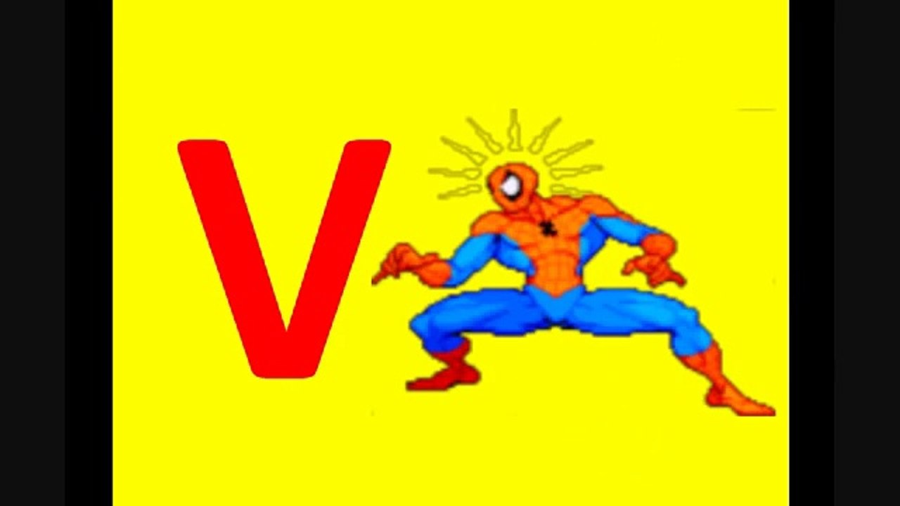 Abc Alphabet with Spiderman - abcdefghijklmnopqrstuvwxyz Song - ABC Song for baby