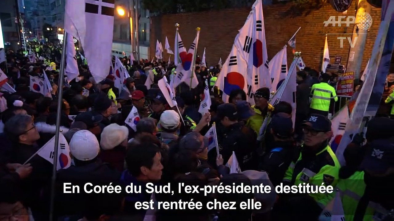 Corée du Sud: la présidente destituée est rentrée chez elle