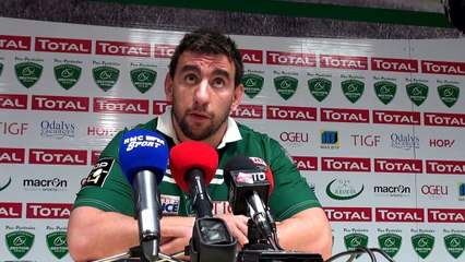 Thomas Bianchin après Section Paloise - Castres : "On savait qu'il fallait répondre présent"