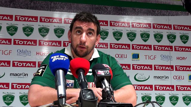 Thomas Bianchin après Section Paloise - Castres : On savait qu'il fallait répondre présent