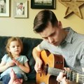Wow Little cute girl singing with Father.She got awesome voice Must Watch