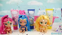 Learn COLORS with Shimmer and Shine BATH PAINT Nick Jr Bathtime Toys PAW PATROL Blind Bags