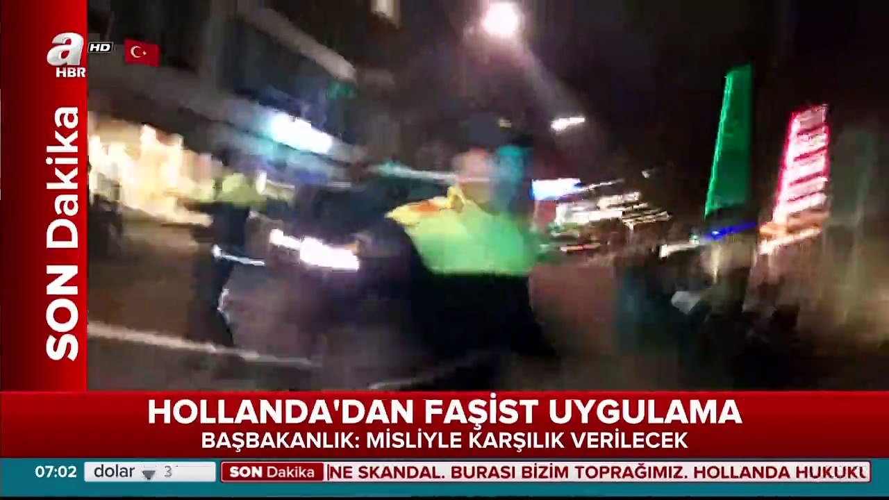 Hollanda'da A Haber ekibine coplu saldırı!