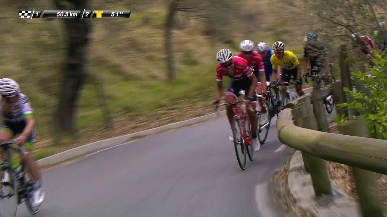 L'attaque de Contador / Contador attacks - Étape 8 (Nice / Nice) - Paris-Nice 2017