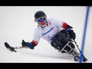 Erna Fridriksdottir (1st run) | Women's giant slalom sitting| Alpine skiing | Sochi 2014 Paralympics