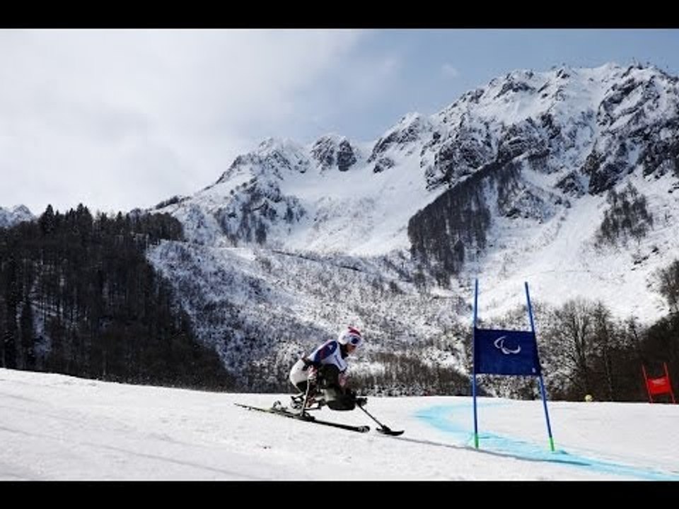 Anna Turney (1st run) | Women's giant slalom sitting| Alpine skiing | Sochi 2014 Paralympics