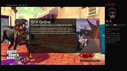 Diffusion PS4 en direct de gta5 mode histoire
