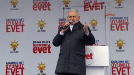 Yalova Başbakan Binali Yıldırım Yalova Mitingi'nde Konuştu