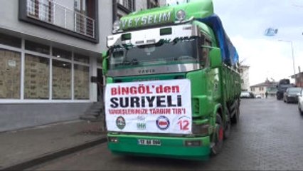 Bingöl'den Suriye'ye 12'inci Yardım Tırı Yola Çıktı