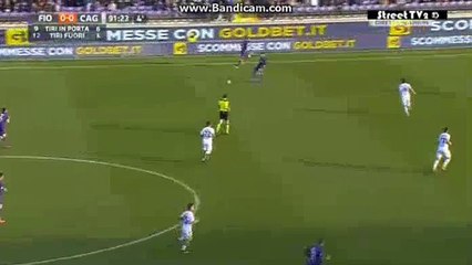 Nikola Kalinic GOAL  Fiorenitna 1-0 Cagliari Serie A 12.03.2017