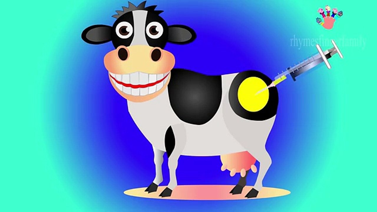 Little Baby Cow is Sick Doctor Syringe Injection Learn Colors for Kids | Colours For Children Rhymes