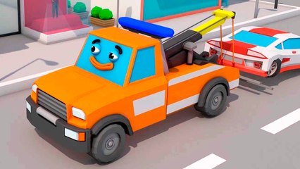 Video for children Learn The Tow Truck help Cartoon for kids & toddlers 3D Cars & Truck Stories