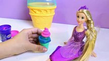 Play Doh Sundae Station Ice Cream Cones Waffles Funtoys Play Doh Princess Rapunzel Hair De