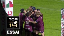 TOP 14 ‐ Essai Cyril CAZEAUX (UBB) – Bordeaux-Bègles-Grenoble – J20 – Saison 2016/2017