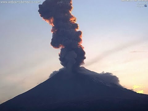 Mexico's Popocatepetl Volcano Spews Ash Over Puebla State