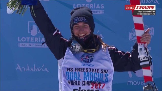 ChM 2017 freestyle et snowboard à Sierra Nevada, ski de bosses en parallèle F, 09 mars 2017, Perrine Laffont championne du monde