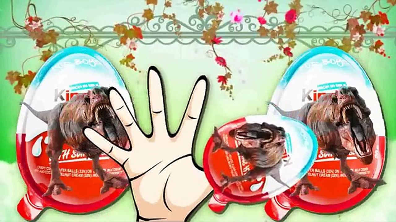 Giant Kinder Joy Surprise Eggs Finger Family Nursery Rhyme | Kinder Joy Finger Family Song