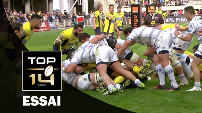 TOP 14 ‐ Essai Bismarck DU PLESSIS (MHR) – Clermont-Montpellier – J20 – Saison 2016/2017
