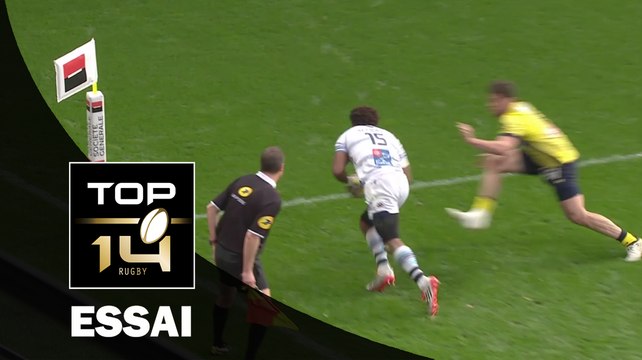 TOP 14 ‐ Essai Benjamin FALL (MHR) – Clermont-Montpellier – J20 – Saison 2016/2017
