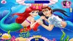 Princess Ariel Kisses Prince Eric Gets Pregnant and Gives Birth to Baby