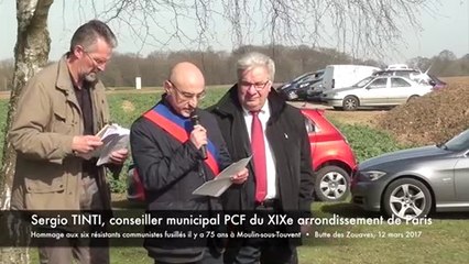 Le PCF rend hommage aux six résistants fusillés à Moulin-sous-Touvent-2/4