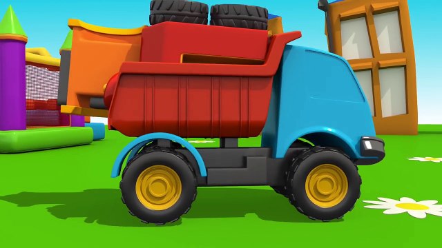 Мультики про машинки: Грузовичок Лёва. Лёва Малыш и Ракета. 3D конструктор