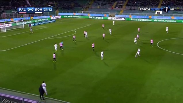 Stephan El Shaarawy GOAL Palermo 0-1 AS Roma Serie A 12.03.2017