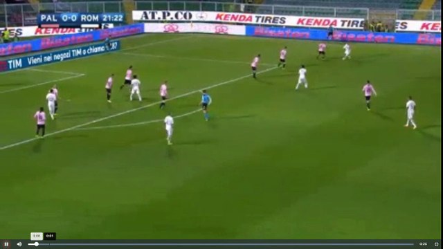 El Shaarawy Goal - Palermo vs Roma 0-1 12.03.2017 (HD)