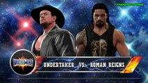 WWE 2K17 The Undertaker Vs Roman Reigns Wrestlemania 33