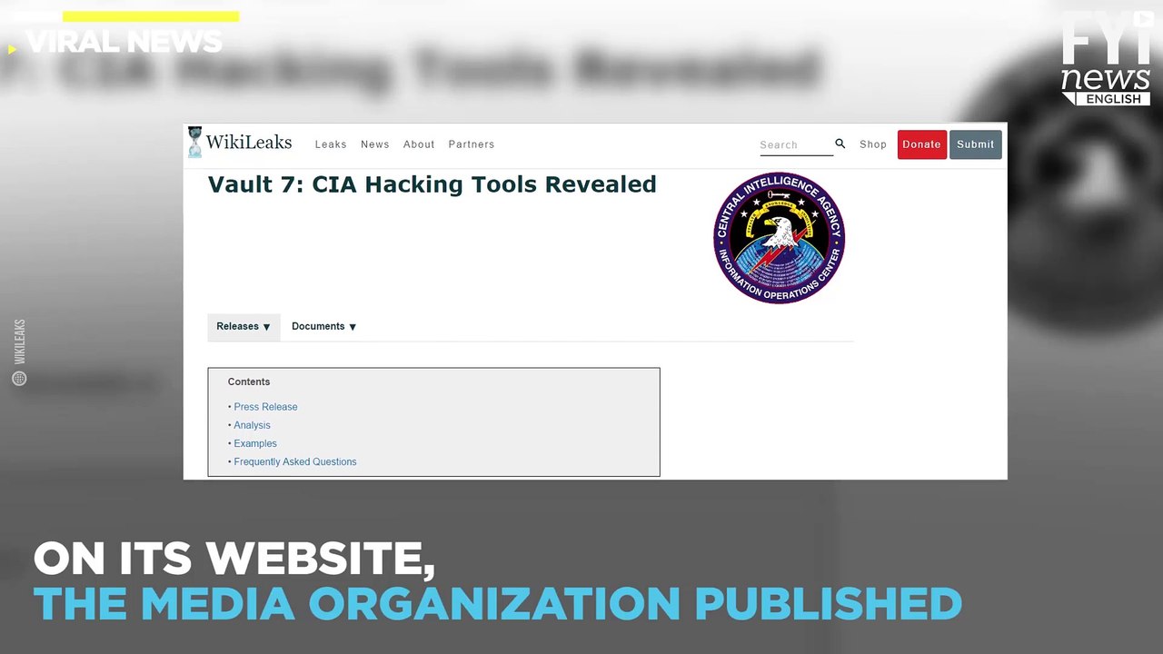 Wikileaks reveals CIA's espionage techniques
