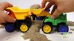 Dump Truck Kinetic Sand Cement Concrete Mixer Truck Wheel Loader Toys Playing Squishy Moon