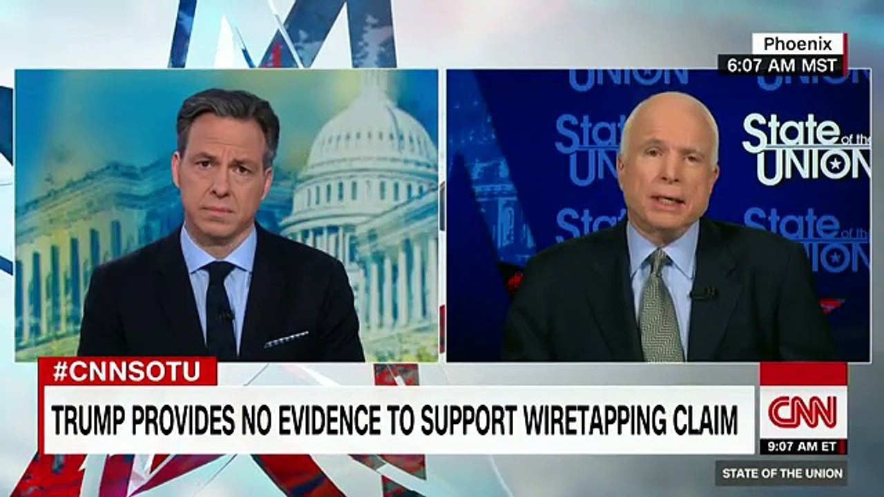 Trump needs to PROVE his wiretapping accusation, or RETRACT it – John McCain