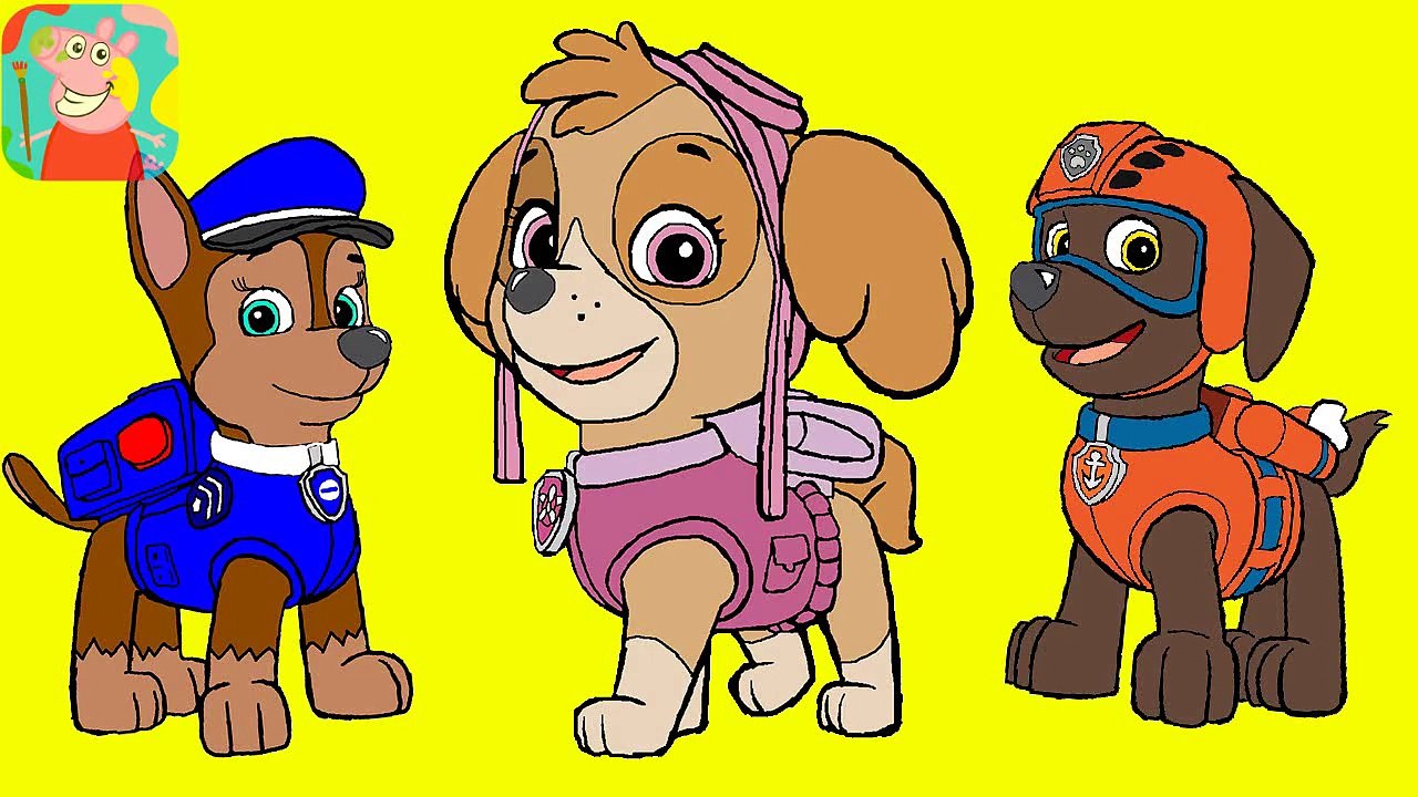 Paw Patrol Coloring Pages Zombie MASHA Attack. Coloring Book #117