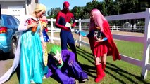 Frozen Elsa & Spiderman ARRESTED BY BABY POLICE! w/ Joker Maleficent Anna TOYS! Superheroe