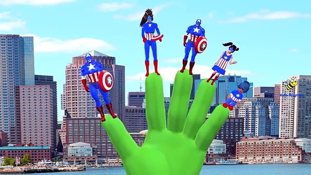 Superhero Hulk Spiderman Ironman Batman Little Babies Finger Family Songs Nursery Rhymes L