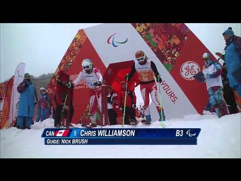Men's giant slalom visualy impaired (1st run) | Alpine skiing | Sochi 2014 Paralympic Winter Games