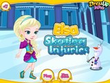 Disney Princess Frozen - Baby Elsa Skating Injuries - Fun time Games Episodes for kids [HD