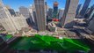 Timelapse Shows Chicago River Turn Green for St Patrick's Day