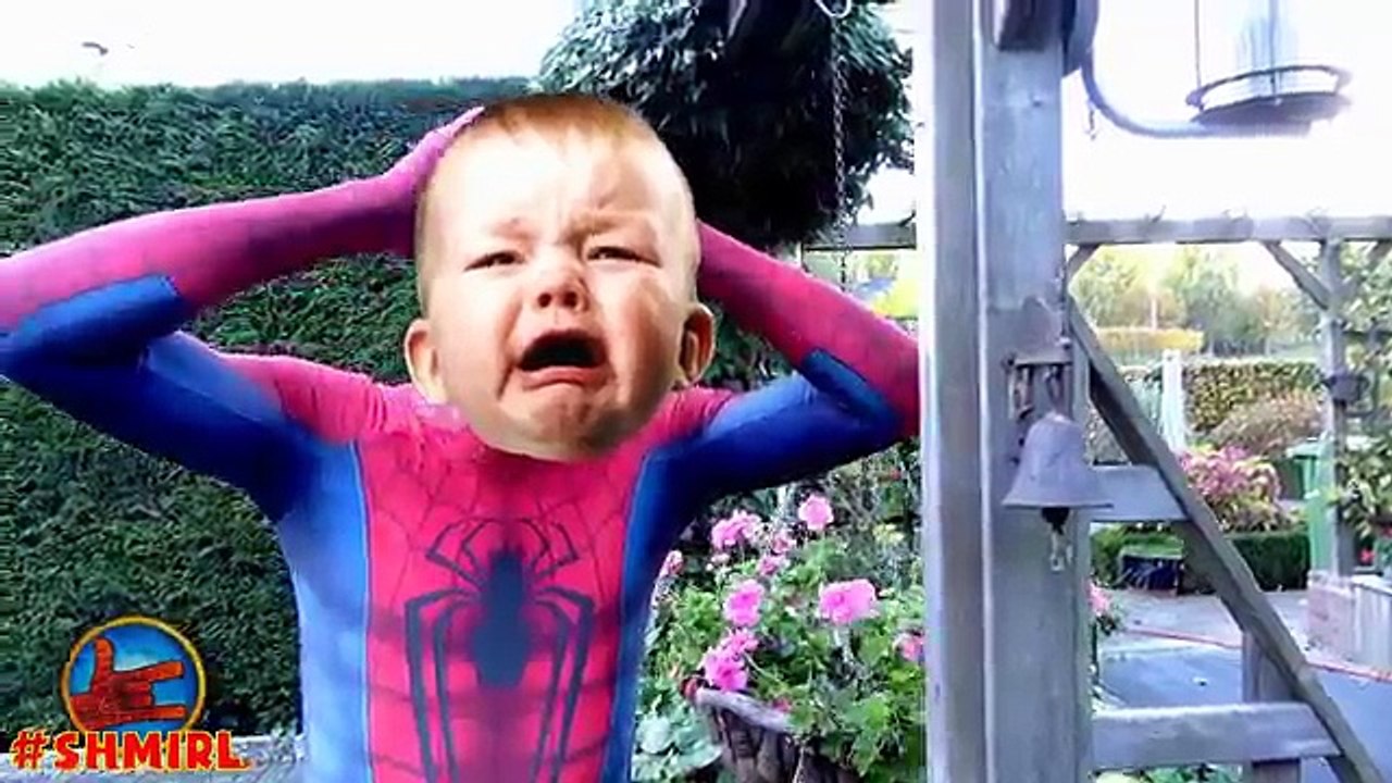 Frozen Elsa PREGNANT & Spiderman w/ Crying Baby Superheroes Funny Prank