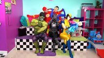 Spiderman Finger Family play with Toys CARS | SuperHeroes Nursery Rhymes: Elsa, Joker, Iro