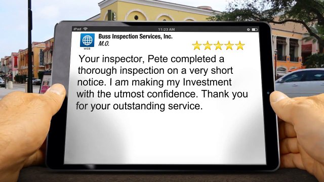 Buss Inspection Services, Inc. Fox River Grove Outstanding Five Star Review by M .O .