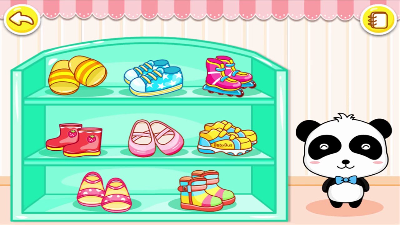 Baby Panda Games - My Shoes - Choose The Right Shoes | Babybus Kids Games