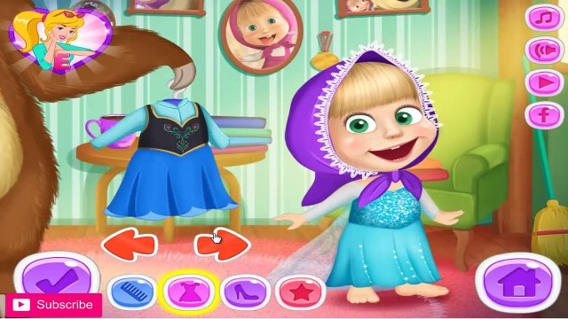 И медведь дисней платье для Игры Дети маша Принцесса в вверх маша и медведь