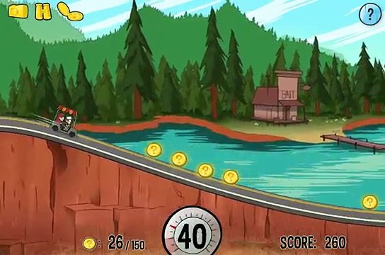 Гравити Фолз : Мистическая гонка Мультик игра,Gravity Falls,Диппер и Мейбл на машине,Графи