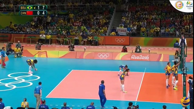 Brazil vs China 16 Aug 2016 Quarterfinals Womens Volleyball Olympic Games Rio 2016 This Is Volleyball Set 2