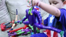 Bad Baby Joker vs Maleficent Kids - Frozen Elsa Spiderman Captain America and Superman in